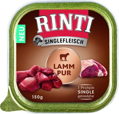 Produktbild von Rinti Schale Singlefleisch Lamm Pur 150g