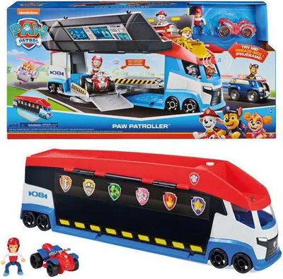 Produktbild von PAW Patrol Teamfahrzeug Paw Patroller im aktualisierten Design, inkl. Ryder Figur und 1 Basis Fahrzeug, ab 3 Jahren, Bus, 3 Jahr(e), LR44, Kunststoff, Mehrfarbig