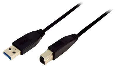 Produktbild von LogiLink Kabel USB 3.0 Anschluss A->B 2x Stecker 2,00 Meter
