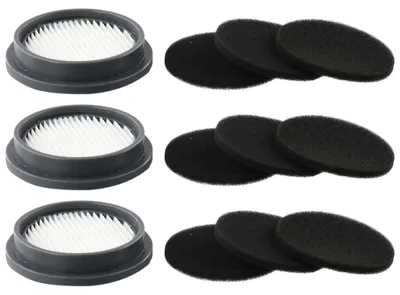 3 Filter + 9 Schwammfilter für kabellose Staubsauger