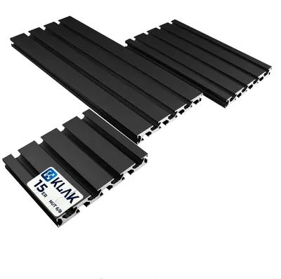 Produktbild von KLAK 15/120 - Aluprofil 15x120mm Nut 8 Aluminium Systemprofil Typ I schwarz 500mm