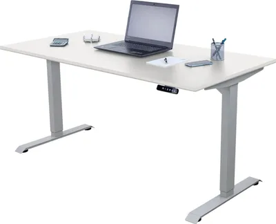 Produktbild von Schreibtisch elektrisch höhenverstellbar, Ergonomische Arbeitstisch, Gestell und Tischplatte