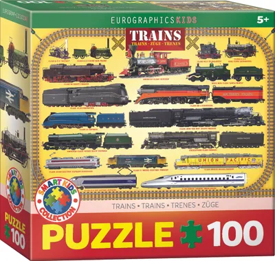 Zdjęcie produktu dla EUROGRAPHICS Puzzle Pociągi 100 elementów
