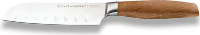 Produktbild von Echtwerk Classic Edition Santokumesser, Santoku Messer, Kochmesser, Küchenmesser, Stahl / Rosenholz, Silber / Braun, 15.3 cm, EW-SM-0325