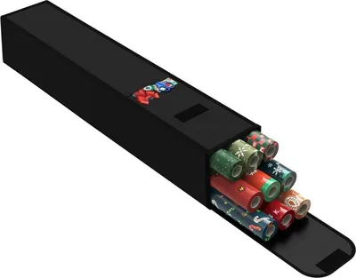 Produktbild von Aufbewahrungstasche Weihnachtspapier Geschenkpapier 600D Oxford Schwarz 74x14cm