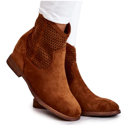 Obrázek produktu pro Semišové dámské boty na skrytém klínu Camel Solene 37