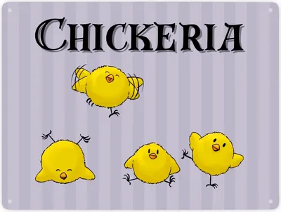 Produktbild von Chickeria Küken Metallschild XXL in 28x38 cm