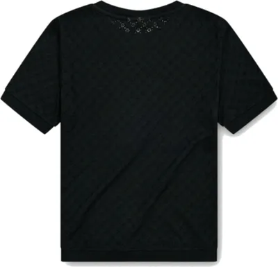Produktbild von Bavarian Caps Damen T-Shirt Ajour-Top , Ines - Schwarz, M