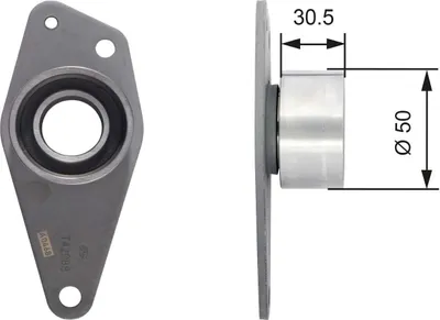 Produktbild von GATES T42088 Umlenkrolle Zahnriemen Ø50mm