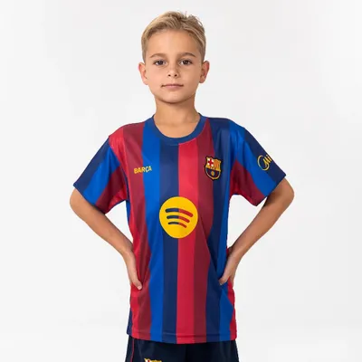 Produktbild von FC Barcelona Heimtrikot Kinder 26/27 - Größe 164 - Kinder Fußballtrikot - Polyester - Offizielles Fan Merchandise