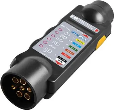 Obrázok produktu pre Zariadenie na testovanie osvetlenia prívesu 7-pinová 12V zásuvka pre príves kempingové testovacie zariadenie zásuvka pre príves automobil