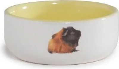 Produktbild von Beeztees - Meerschweinchennapf - Keramik - gelb - Durchm. 10 cm