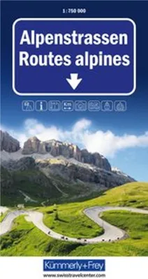 Produktbild von Kümmerly+Frey Strassenkarte Alpenstrassen 1:750.000