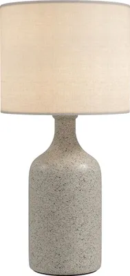 Produktbild von HOMCOM Tischlampe Tischleuchte Nachttischlampe mit Keramiksockel, Leinenschirm