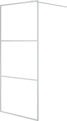 Obrázok produktu pre vidaXL Sprchová zástena pre sprchový kút Walk-in Silver 90x195cm ESG číre sklo