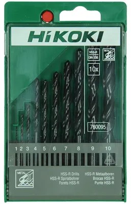Produktbild von HiKOKI Metallbohrerset 1-10 x 1,0 mm, 10-teilig (1Stk.)