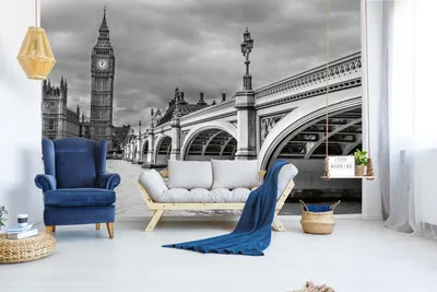 Produktbild von Vlies Fototapete WESTMINSTER BRIDGE 375 x 250 cm (inkl. Kleister) - Vlies Tapete, Wandtapete, Wandbilder - Tapete für Wohnzimmer Schlafzimmer, Büro, Küche - Montagefertig