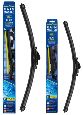 Image de Goodyear, essuie-glaces pour voiture, modèle 650, 480 mm, lot de 2, pour pare-brise avant