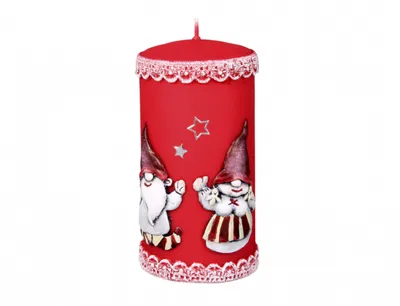 Immagine prodotto di Candela natalizia Nohel Garden con d7x14cm