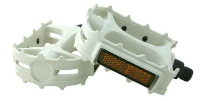 Produktbild von MKS Cross Fahrradpedale weiß, 9/16" Gewinde, 340g, Top-Grip für Bahn & Indoor