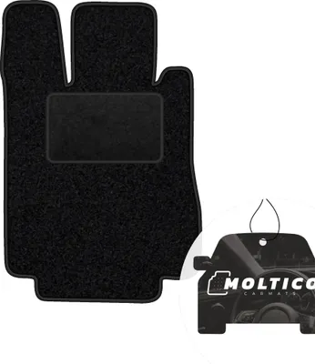 Produktbild von moto-MOLTICO Fahrer Fußmatte Auto Velours Fahrerseite Autoteppiche Schwarz Fahrermatte 1-teilig passend für Mercedes-Benz S-Klasse W220 1998-2005