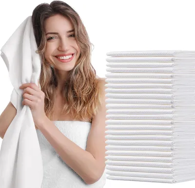 Produktbild von Einweg Handtücher 40 x 80 cm, 50 Stück, 70 g/m², weiß, für Salon