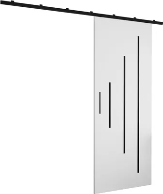 Produktbild von MEBLE KRYSPOL Zonda Y Schiebetürset mit Schiene - 70x204 cm - Weiß