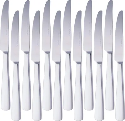 Produktbild von Servierbesteck-Set, 12-teilig - Edelstahl - Rechteckige Schneide - Rechteckiger Griff - Spülmaschinenfest