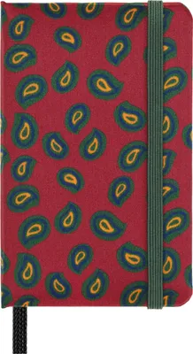 Produktbild von Moleskine Silk Notizbuch, XS, blanko, fester Einband, Bordeaux, mit Geschenkbox