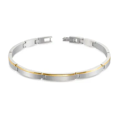 Produktbild von Boccia Damen Armband 03025-02 Titan bicolor goldplattiert
