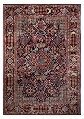 Produktbild von Orientalischer Teppich, orientalisches Motiv, handgeknüpft aus Wolle, NADJAFABAD B