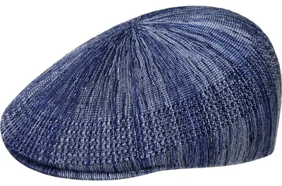 Kangol leichte luftige melierte Flatcap Ventair 507 in blau