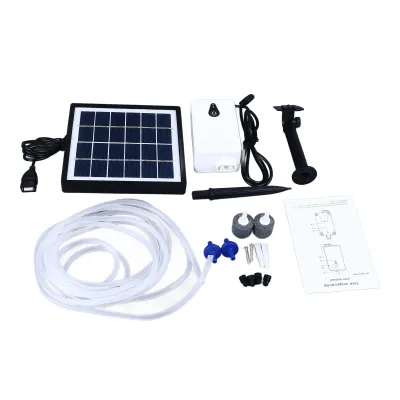Zdjęcie produktu dla Solarna pompa tlenowa z wtyczką uziemiającą, odporna na warunki atmosferyczne, zasilana energią słoneczną, do oczek wodnych i akwariów
