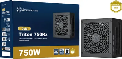 Image de Silverstone Triton 750Rz, 750 W, 90 - 264 V, 47 - 63 Hz, Actif, 100 W, 750 W