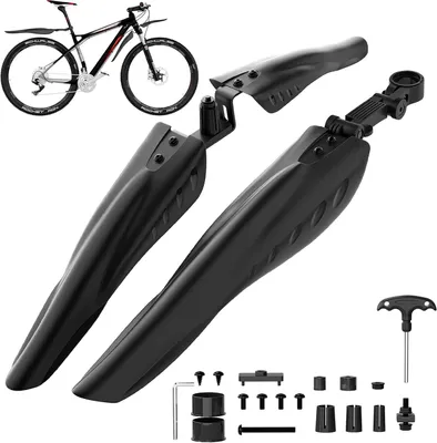Produktbild von Fahrradschutzblech-Set – Vorder- und Hinterrad – 24 bis 28 Zoll – Verstellbar