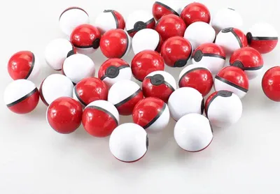 Obrázek produktu pro 36 Pcs Classic Funny Poke Ball Anime Collection Hračka červená + bílá