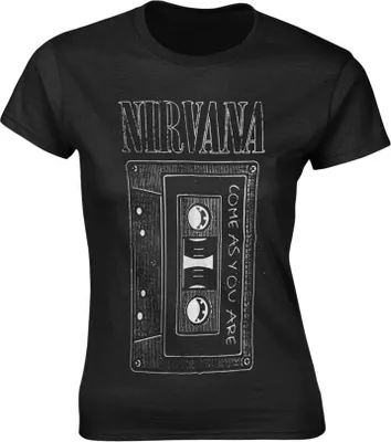 Produktbild von Nirvana As You Are Tape Black M Damen T-Shirt