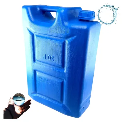 Produktbild von Wasserkanister 20l - Camping Wassertank - Wasserbehälter - Trinkwasserkanister - Frischwassertank - Blau