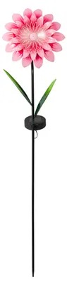 Produktbild von Dehner Solar-Stab Yara, Gartenleuchte mit warmweißem Licht, IP44, 19 x 93 x 13 cm (B/H/T), Metall / Kunststoff, rosa