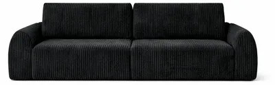 Produktbild von Anteo Sofa BENNY 3-Sitzer Polstersofa Schwarz TILIA 100 Modern 250x108x95 cm