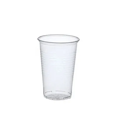 Image de 50 gobelets, PP 0,4 l Ø 9,5 cm - 12,2 cm transparent avec bord en mousse