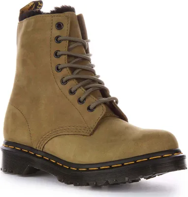 Obrázok produktu pre Dr Martens 1460 Serena dámske kožené členkové topánky olivovo zelené - neurčené / olivovo zelené