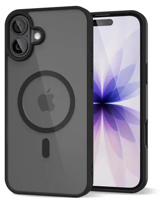 Obrázek produktu pro Magnetický kryt pro iPhone 17, kompatibilní s MagSafe, průhledné nárazuvzdorné pouzdro, ochranný zadní kryt Černá