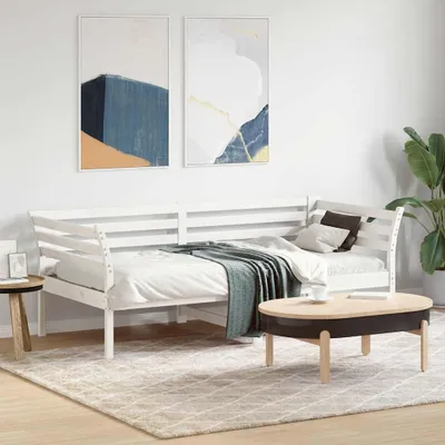 Produktbild von vidaXL Tagesbett ohne Matratze Weiß 75x190 cm Massivholz Kiefer