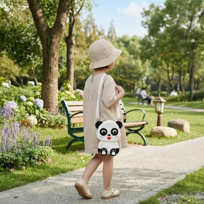 Immagine prodotto di Ogi Mogi Toys Panda Fidget toys | Giocattoli sensoriali con design colorato | Figetttoys | Borsa a tracolla Ragazze e Adulti | Giocattoli sensoriali Fidget in silicone