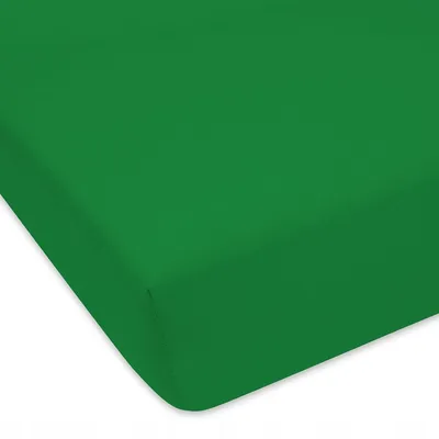 Produktbild von Designpremium Bettlaken Jersey Grün mit Gummizug 70x160 cm