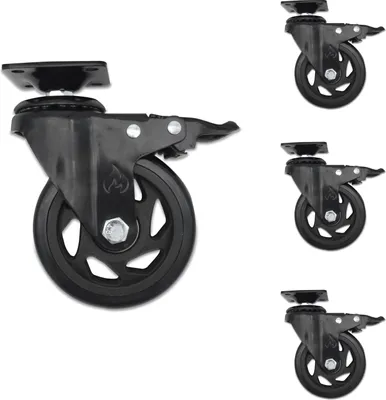 Produktbild von Premium Ersatz-Rollen Set für Weber Gasgrills - passend für Weber Spirit 200 und 300er Serie