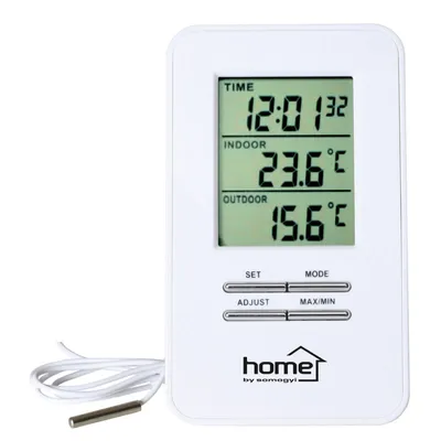 Obrázok produktu pre Teplomer drôtový biely HOME HC12