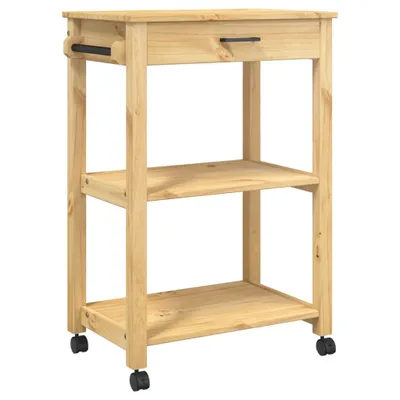 Immagine prodotto di Carrello da cucina MONZA 60x40x90 cm in legno massiccio di pino