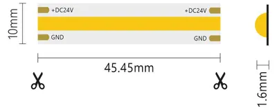 Obrázek produktu pro LED pásky 5 m COB IP20 jednobarevné 15 W/MT 24 V - 4000 K